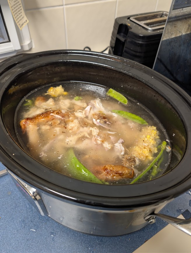 "Bone Broth in slow cooker"